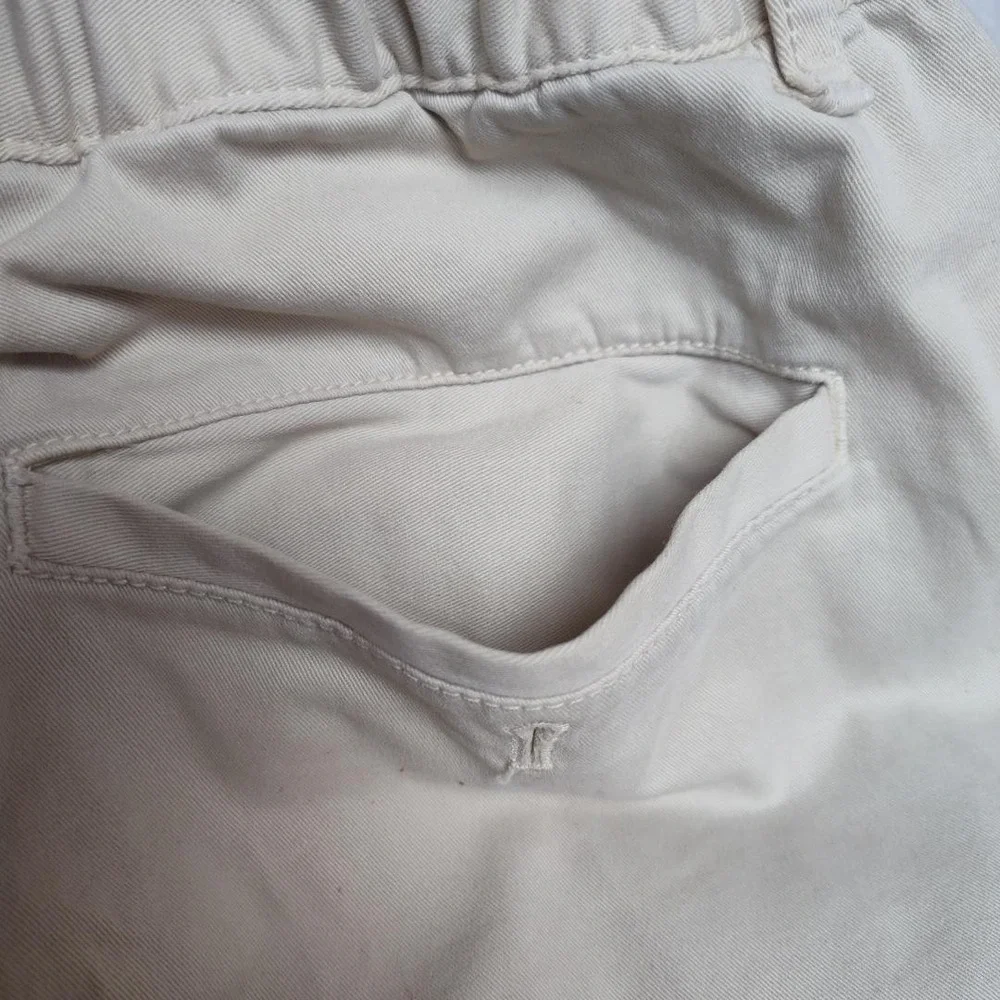 Bearbottom‎ Pants Mens 30x28 Beige Jogger Elastic Waist Cuffed Stretch Casual